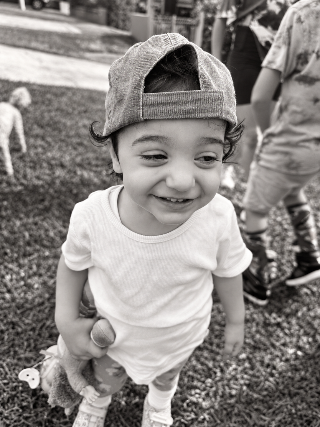 A real #NapstarBaby moment, black and white