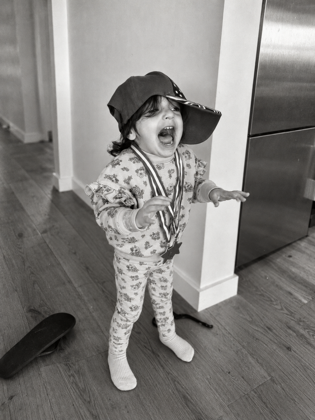 A real #NapstarBaby moment, black and white