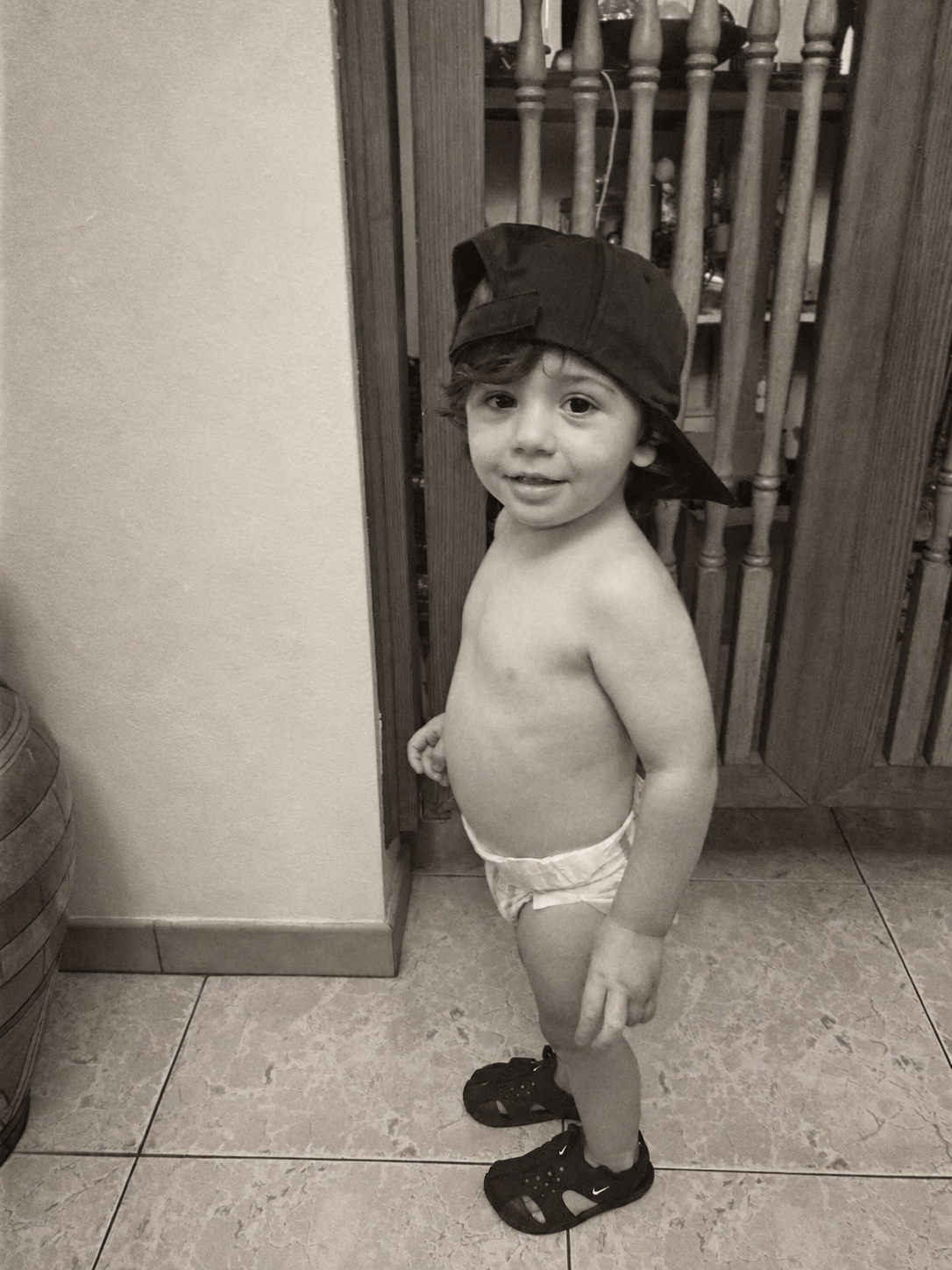 A real #NapstarBaby moment, black and white