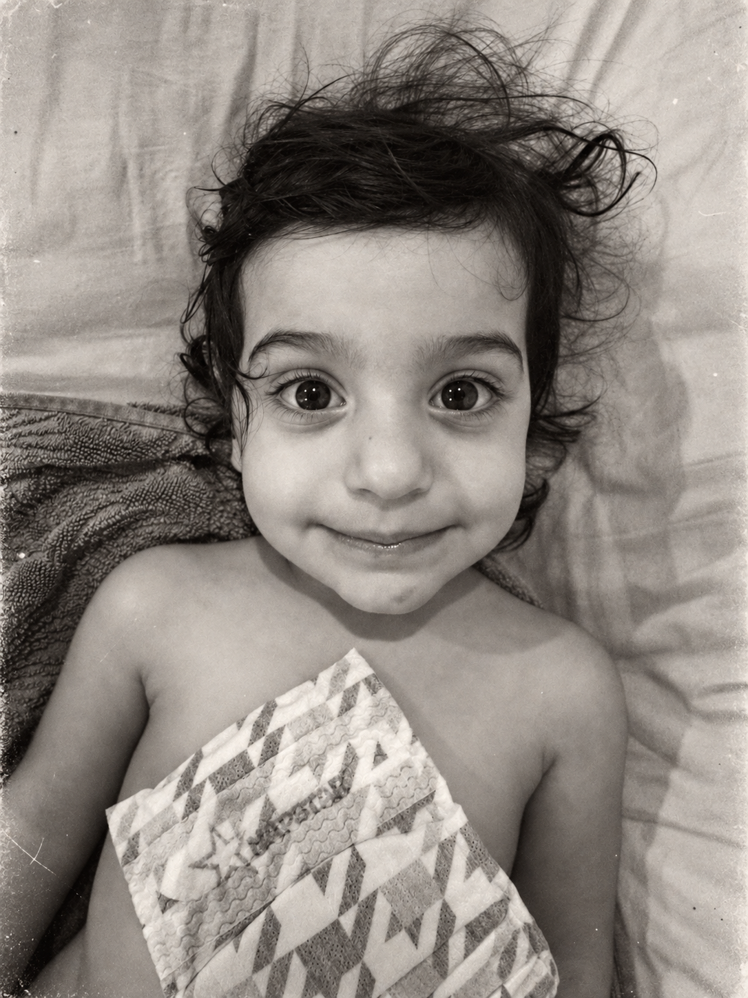 A real #NapstarBaby moment, black and white