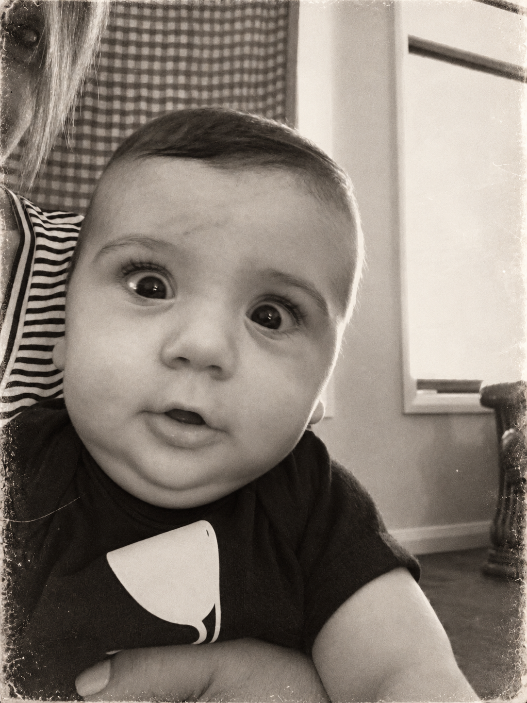 A real #NapstarBaby moment, black and white