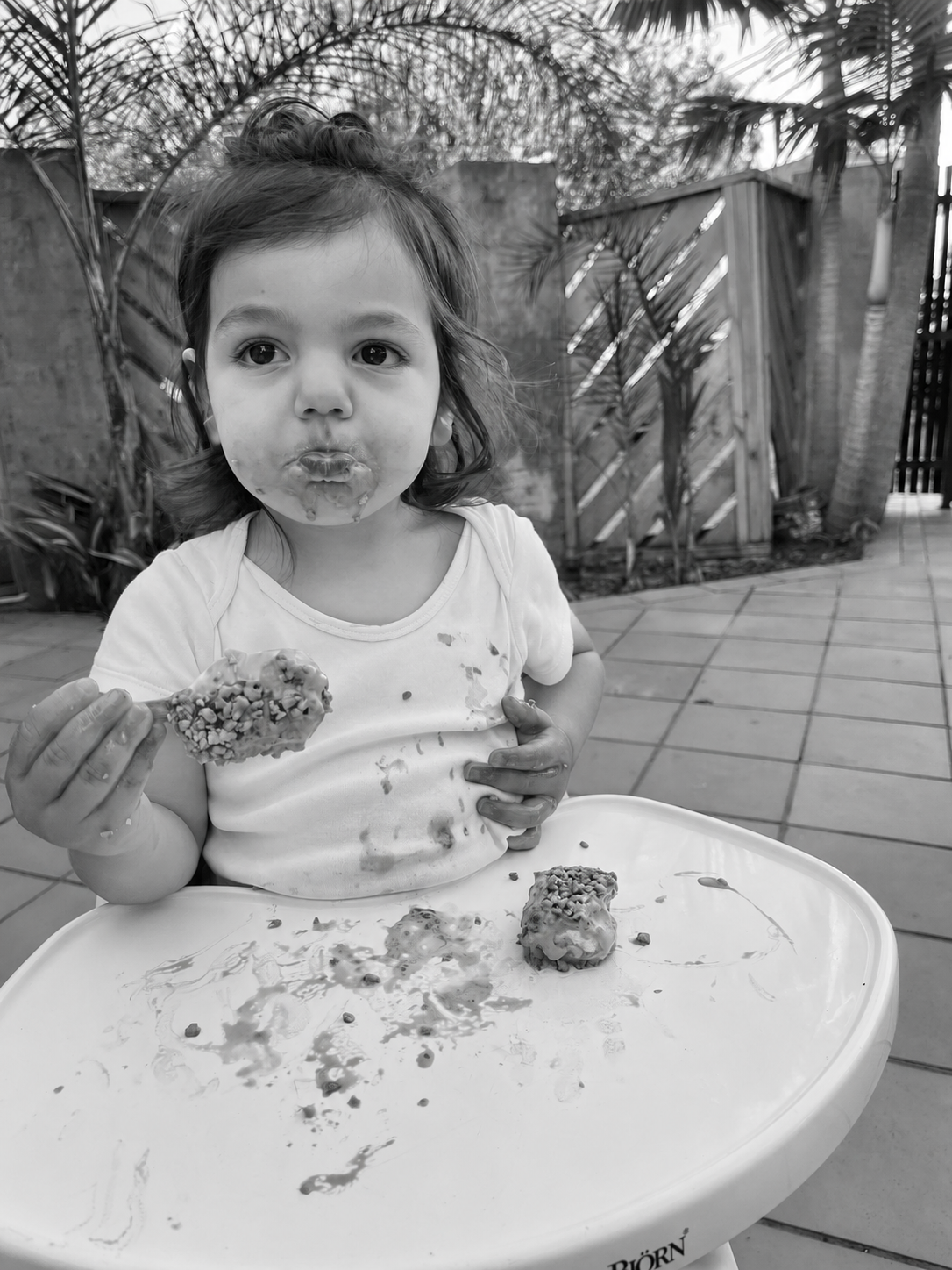 A real #NapstarBaby moment, black and white