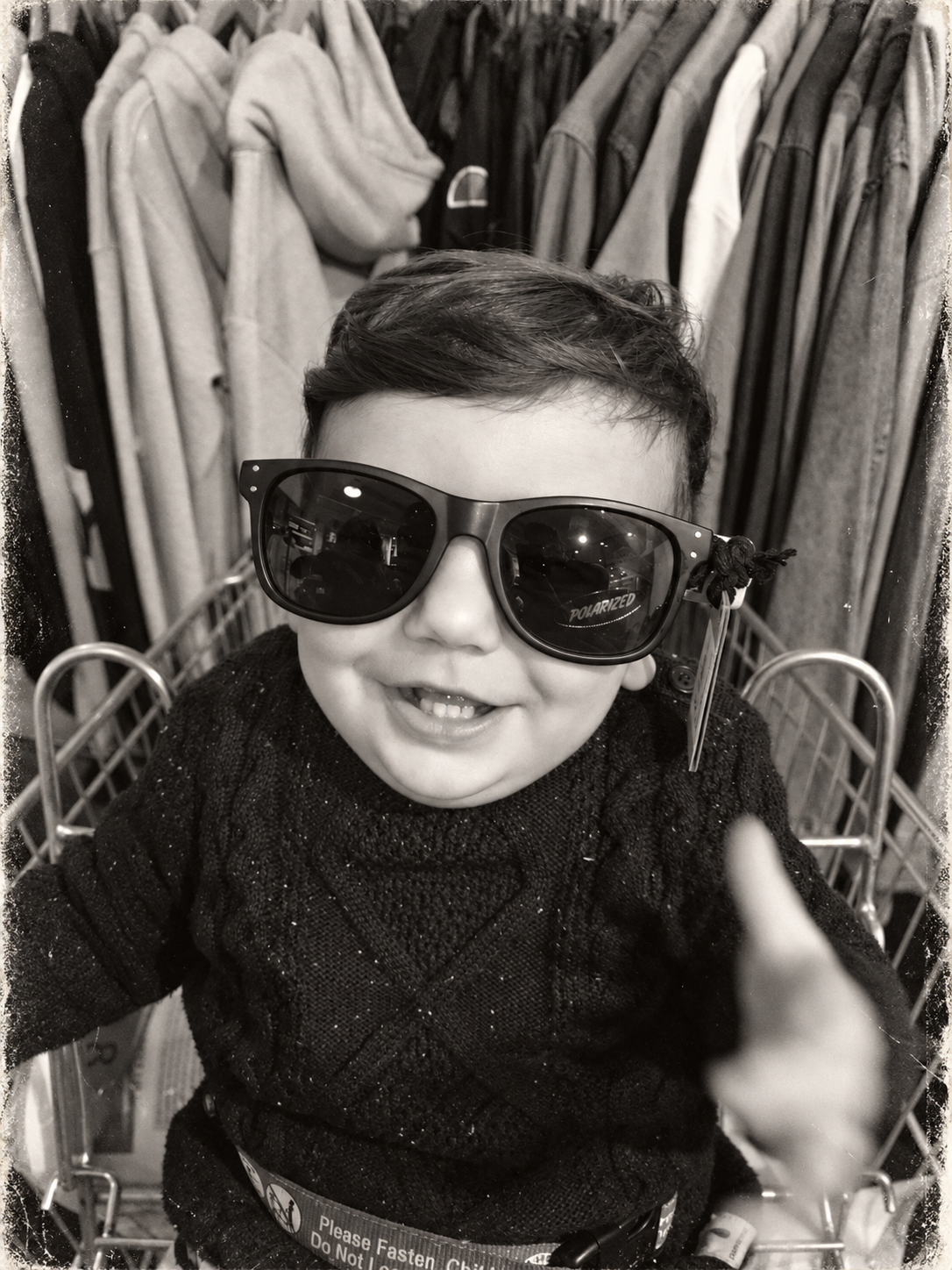 A real #NapstarBaby moment, black and white